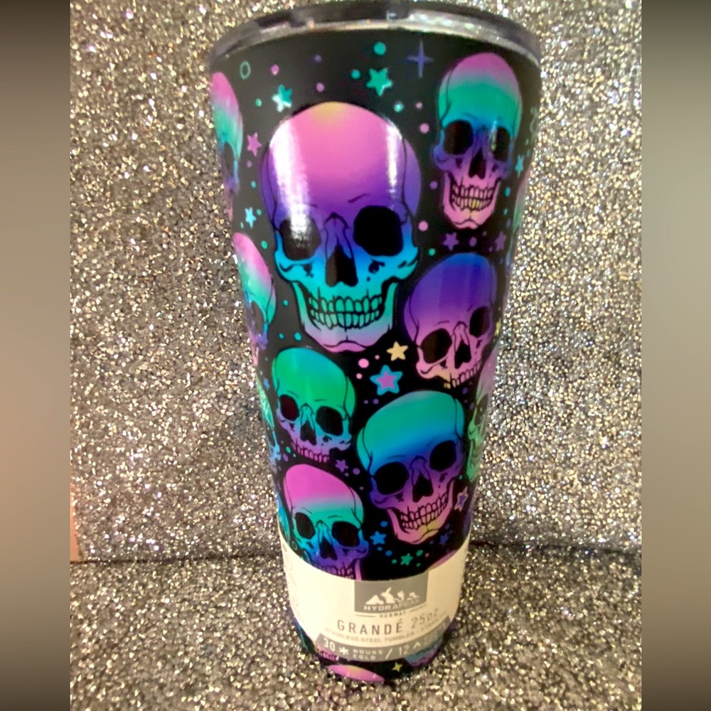 Hydrapeak Skull Travel Insulated Stainless Steel Tumbler - Picture 1 of 5